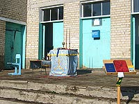 Миссионерская литургия совершена на сельской площади в Залегощенском районе