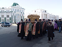 Орловская епархия отметила праздник Собора новомучеников Российских крестных ходом; 7 февраля 2010 г.