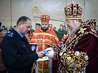 Архиерейское служение в Академии ФСО России в праздник Усекновения главы Иоанна Предтечи. 11 сентября 2011 г.