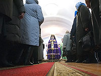 Архиерейское служение в день памяти преп. Серафима Саровского в Спасо-Преображенском соборе г. Болхова. Фоторепортаж