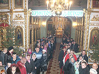 Архиерейское служение в праздник Рождества Христова в Ахтырском кафедральном соборе г. Орла. 7 января 2012 г.