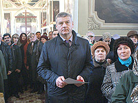 Представители духовенства и органов государственной власти удостоены юбилейной медали «В память 200-летия победы в Отечественной войне 1812 года». 11 ноября 2012 г.