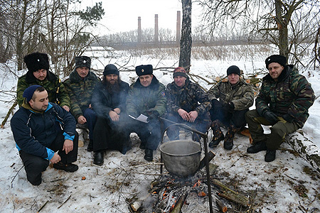 Председатель епархиального отдела по взаимодействию с казачеством принял участие в полевых сборах