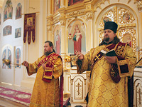 В день памяти равноапостольной Марии Магдалины Высокопреосвященнейший архиепископ Орловский и Ливенский Антоний совершил Божественную литургию в женской обители в честь св. равноапостольной Марии Магдалины в с. Никольское Должанского района. 4 августа 2013 г.