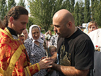 В Ливнах совершены Божественная литургия и панихида в память о воинах-интернационалистах. 12 августа 2013 г.