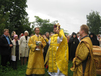 В день памяти священноисповедника Георгия Коссова в Спасо-Преображенском соборе Болхова прошли торжественные богослужения. 8 сентября 2013 г.
