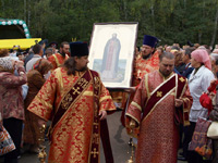 В монастыре святого Кукши совершена Божественная литургия — центральное событие торжеств в честь 900-летия крещения Орловщины. 9 сентября 2013 г.