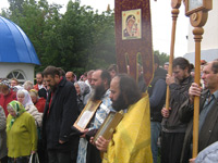 В день памяти священноисповедника Георгия Коссова в Спасо-Преображенском соборе Болхова прошли торжественные богослужения. 8 сентября 2013 г.