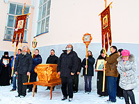 В Болхове отметили 13-ю годовщину обретения мощей священноисповедника Георгия Коссова. 5 декабря 2013 г.