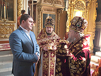 В Неделю 1-ю Великого поста архиепископ Орловский и Ливенский Антоний совершил литургию и Чин Торжества Православия в Ахтырском соборе. 9 марта 2014 г.
