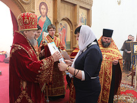 В субботу Светлой Седмицы архиепископ Орловский и Ливенский Антоний совершил Божественную литургию в мужском монастыре во имя святого Кукши. 26 апреля 2014 г.