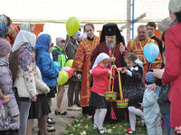 Ливенский храм во имя Великомученика и Победоносца Георгия отметил свое 10-летие. 6 мая 2014 г.