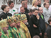 Празднование 700-летия со дня рождения святого преподобного Сергия Радонежского в Свято-Троицкой Сергиевой Лавре. 18 июля 2014 г.