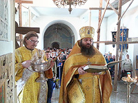 Мценские казаки получили церковное благословение на несение службы. 7 сентября 2014 г.