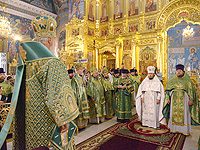 Святейший Патриарх Кирилл возглавил хиротонию архимандрита Нектария (Селезнева) во епископа Ливенского и Малоархангельского. 9 сентября 2014 г.