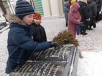 Воспитанники воскресной школы храма иконы Божией Матери «Знамение» г. Орла посетили Оптину Пустынь. 15 февраля 2015 г.