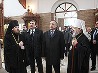 Митрополит Орловский и Болховский Антоний провел рабочую встречу с полпредом Президента в ЦФО Александром Бегловым. 14 апреля 2015 г.