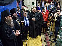 В Орле в здании Орловского филиала РАНХиГС открылась передвижная экспозиция «Соловки: Голгофа и воскресение. Наследие Соловков в прошлом настоящем и будущем России». 28 апреля 2015 г.