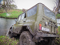 Духовенство Мценского благочиния приняло участие в автопробеге в честь 70-летия Победы в Великой Отечественной войне. 1 мая 2015 г.