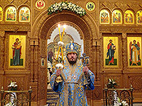 В праздник Иверской иконы Божией Матери епископ Ливенский и Малоархангельский Нектарий совершил Божественную литургию в храме Иверской иконы Божией Матери города Орла, приуроченную к престольному празднику храма. 26 октября 2015 г.