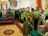 В Богоявленский собор города Орла доставлена честная глава преподобного Силуана Афонского. 3 сентября 2016 г.