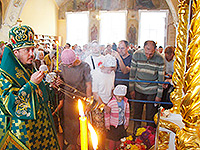 В Богоявленский собор города Орла доставлена честная глава преподобного Силуана Афонского. 3 сентября 2016 г.