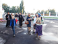 В Богоявленский собор города Орла доставлена честная глава преподобного Силуана Афонского. 3 сентября 2016 г.