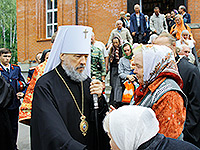В день памяти прпп. сщмч. Кукши, просветителя вятичей, митрополит Орловский и Болховский Антоний в сослужении епископа Ливенского и Малоархангельского Нектария совершил литургию в мужском монастыре во имя святого Кукши Мценского района. 9 сентября 2015 г.