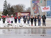 Мценская православная молодежь провела акцию «За жизнь! Против абортов». 19 декабря 2016 г.