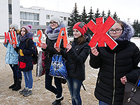 Мценская православная молодежь провела акцию «За жизнь! Против абортов». 19 декабря 2016 г.