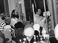 Владимир Дорош — иподиакон митрополита Орловского и Брянского Палладия, в день похорон Архипастыря. 27 апреля 1976 г.