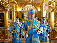 В день празднования Ахтырской иконе Божией Матери Божественную литургию в Ахтырском кафедральном соборе Орла в честь его престольного праздника совершил митрополит Орловский и Болховский Антоний в сослужении епископа Ливенского и Малоархангельского Нектария и епископа Мценского Алексия, викария Орловской епархии. 15 июля 2017 г.
