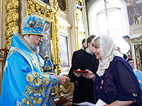 В день празднования Ахтырской иконе Божией Матери Божественную литургию в Ахтырском кафедральном соборе Орла в честь его престольного праздника совершил митрополит Орловский и Болховский Антоний в сослужении епископа Ливенского и Малоархангельского Нектария и епископа Мценского Алексия, викария Орловской епархии. 15 июля 2017 г.