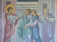 В день памяти Великомученика и Целителя Пантелеимона митрополит Орловский и Болховский Антоний совершил литургию в больничном храме вмч. Пантелеимона при Плещеевской ЦРБ. 9 августа 2017 г.
