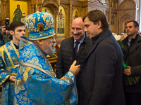 В день церковного празднования Иверской иконе Божией Матери, торжества в честь престольного праздника храма Иверской иконы Божией Матери в Орле возглавил митрополит Орловский и Болховский Антоний, который совершил здесь литургию в сослужении епископа Ливенского и Малоархангельского Нектария и епископа Мценского Алексия. 26 октября 2017 г.