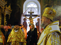 В Неделю 25-ю по Пятидесятнице, день памяти святителя Иоанна Златоуста, митрополит Орловский и Болховский Антоний совершил Божественную литургию в Свято-Иоанно-Крестительском храме Орла. 26 ноября 2017 г.