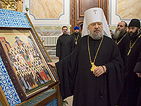 В храме Смоленской иконы Божией Матери под председательством митрополита Орловского и Болховского Антония состоялось годовое отчетное собрание духовенства, председателей отделов и сотрудников Орловской митрополии. 27 декабря 2017 г.
