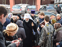 В Неделю 5-ю Великого поста митрополит Орловский и Болховский Антоний совершил богослужение с чином Пассии в храме Смоленской иконы Божией Матери г. Орла. 25 марта 2018 г.