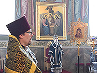 В Неделю 5-ю Великого поста митрополит Орловский и Болховский Антоний совершил богослужение с чином Пассии в храме Смоленской иконы Божией Матери г. Орла. 25 марта 2018 г.