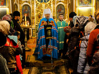 В канун праздника Входа Господня в Иерусалим (Недели ваий), митрополит Орловский и Болховский Антоний совершил всенощное бдение в Свято-Троицком храме Орла. 31 марта 2018 г.