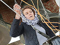 Звонари регионов Центральной России собрались на II фестивале «Звоны над Орлом» в Богоявленском соборе Орла. 29 апреля 2018 г.