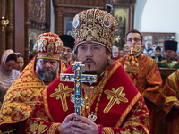 Во вторник Светлой Седмицы митрополит Орловский и Болховский Антоний в сослужении епископа Ливенского и Малоархангельского Нектария и епископа Мценского Алексия совершил литургию в Иверском храме Орла в честь его престольного праздника. 10 апреля 2018 г.