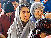 В праздник Входа Господня в Иерусалим (Неделю ваий), митрополит Орловский и Болховский Антоний совершил Божественную литургию в Богоявленском соборе Орла. 1 апреля 2018 г.