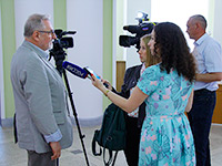 Митрополит Орловский и Болховский Антоний и председатель ИППО Сергей Степашин приняли участие в открытии X Всероссийского семинара руководителей региональных отделений Императорского Православного Палестинского Общества в Орле. 26 мая 2018 г.