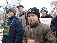 Первый из областных крестных ходов обошел центр Орла. 27 декабря 2009 г.
