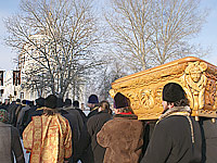 В Орел доставлены мощи священноисповедника Георгия Коссова. 30 января 2010 г.