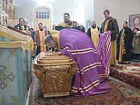 В Орел доставлены мощи священноисповедника Георгия Коссова. 30 января 2010 г.